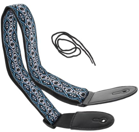 HOUDERCO Ukulele Umhängegurt Verstellbar zum Einhängen für Ukulelen Ethnischer Stilgürtel aus Hochwertigem Material Praktisch und Langlebig für Instrumententransport