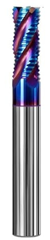 1 fraise à ébaucher 8-10 mm HRC65 en carbure 4 dents, outil de coupe tungstène for aciers inoxydables, usinage CNC(6.0x30xD6x100L)