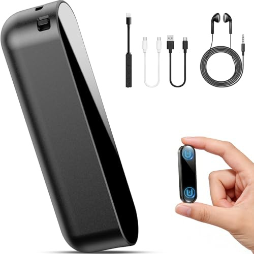 Grabadora de Voz, Mini grabadora Tiempo de grabación Continua de 40 días | Grabadora de Voz espia activada por Voz, Dispositivos de micrograbación, grabadora de Sonido pequeña grabadora de Audio