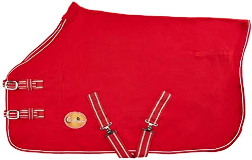 Tapis de Voyage en Polaire pour Cheval, COB Pony Shetland Rouge 3'6'2'9',...