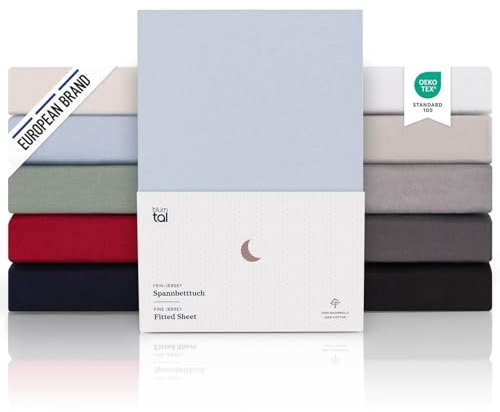 Blumtal® Premium jersey underlakan - Öko-Tex certifierad - 100% bomull - Boxspring - Topper - Madrass