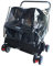 Hundebuggy Pet Hunde Buggy Stroller Premium Hundewagen Transportbox Katze Doppelt Schlafendes Nest für Hunde Katzen und Mehr, Hundetasche Haustier Buggy Kinderwagen ( Color : Black with rain cover )