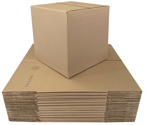 UBMOVE Corrugated Mail And Shipping Packaging Boxes - 25 Pack (12 x 10 x 8 inch / 25 pack), Corrugated Cardboard Box For Shipping, Storage, Mailing, Packaging & Storage