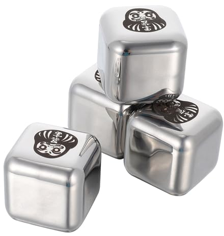 CIYODO Cubetti Di Ghiaccio in Acciaio Resistente Pellet Di Ghiaccio Per Uso Refrigeratore Per Whisky Riutilizzabili Facile Da Pulire e Duraturi