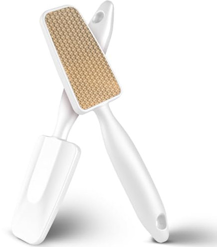 LOPHE Professionale Lima per Piedi, Lima per Piedi di Vetro Raspa Piedi Nano, Togli Calli Piedi Della Pelle Dura, Piede File Pedicure per Rimozione Pelle Morta(Bianco perla)