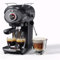 Nesskoko Máquina de café espresso semiautomática de 20 barras, máquina de café espresso compacta con espumador de leche de acero inoxidable para leche, capuchino, negro