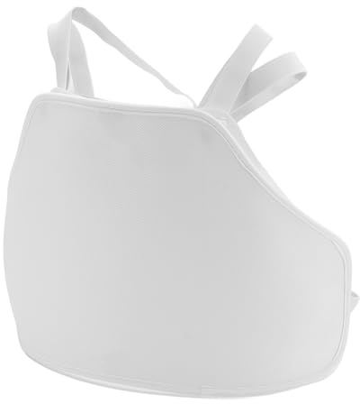 FIE-certifierat fäktning bröstskydd för män, lätt och ergonomisk plast med hög hållfasthet (L)