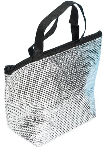 Baoqifong Bolsas isotérmicas aisladas - Bolsa de picnic térmica, espaciosa bolsa de alimentos de aluminio aislada para lugar de trabajo, viajes, hogar, compras, camping, compras, escuela, entrega de