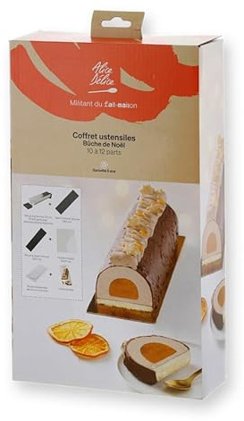 Coffret ustensiles bûche de Noël 30cm - Alice Délice