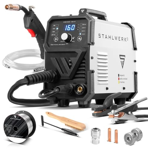 STAHLWERK Schutzgasschweißgerät MIG/MAG 160 M, 5-in-1 Kombi-Inverter 160 A