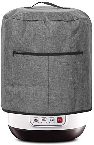 MOUMOUTEN Copertura Protettiva Per Pentola A Pressione Rotonda, Borsa Protettiva Per Friggitrice Ad Aria Con Tasche Accessori Elettrici Da Cucina Adatto Per Elettrodomestici Friggitrice(Nero)