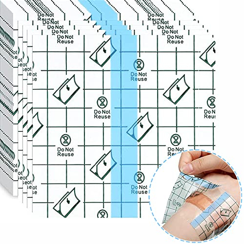 50PCS Wasserdicht Transparent Bandage,10cm*12cm Wasserdichtes Pflaster,Selbstklebender Verband Tattoo,Wasserdichte Pflaster Nach OP,Medizinische Pflaster,Wasserdichtes Pflaster Rolle,Wundauflage
