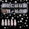 SAVITA 250 Stück 3D Acryl Blumen für Nägel, 12 Größen Dekoration und Zubehör für DIY Nail Art Designs, Schmuck Herstellung mit Roségoldenen Kleinen Kugeln