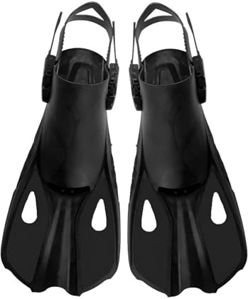 JIAHG Palme de Plongée Réglable Adulte Professionnel Palme de Natation Courte Palme de Snorkeling Voilure Longue pour Entrainement de Natation Freestyle Butterfly Short Swim Fin Swimming Flippers