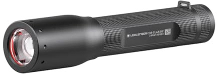 Ledlenser C3R Classic wiederaufladbare LED Taschenlampe | 140 Lumen helle Taschenlampe | 100m Leuchtweite | einstellbarer Fokus | IP54 | lange Batterielebensdauer | Taschenlampe Camping, Outdoor