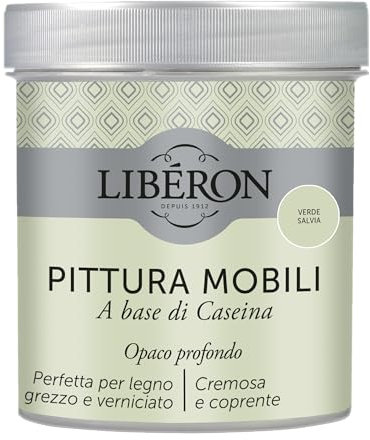 Libéron Pittura Mobili a base di Caseina Verde Salvia 0.5 L