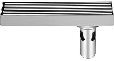 Stainless Steel Tileable Shower Channel Drain Rectangular Shower Floor Drain with Odor resistant Trap 20cm 200 1200mm