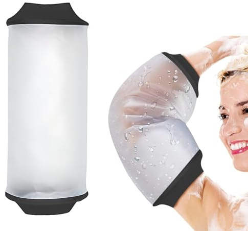 Lot de 1 Manchon de coulée étanche pour douche, manchon de fil PICC pour genou, manchon de protection de coulée réutilisable étanche pour la chirurgie des jambes, bandage de plaie