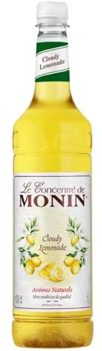 MONIN Premium Cloudy Lemonade Concentrate 1L for Hand Crafted Lemonades, Cocktails and Mocktails. Vegan-Friendly, Allergen-Free, 100% Natural Flavours and Colourings