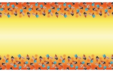 Chaks Dragon Ball Z-Tischdecke gelb-orange 136 x 228 cm