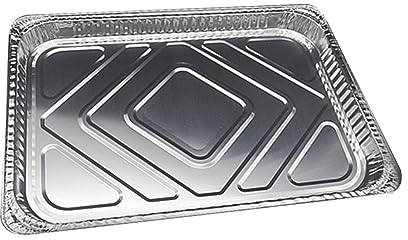 MAGICLULU 10pezzi Vassoi Di Alluminio Usa e Getta Per Bbq Liner Per Pani Di Grasso Perfetti Per Cottura Indiretta e Manutenzione Facile Del Grill