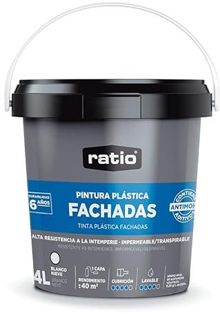 RATIO Pintura fachadas 6 años brico 4l