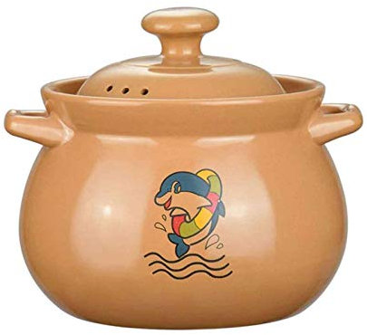 Olla de Barro para Cocinar Ollas de Barro Cazuela con Tapa, Resistencia a Altas temperaturas Adecuada para Todo Tipo de Placas Adecuada para Costillas de Cerdo guisadas Sopa de Pescado Gach