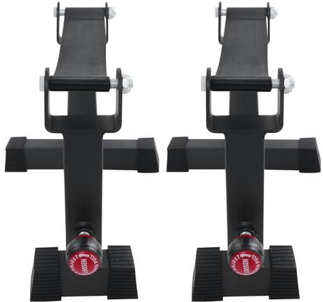 LENDISIY skivstångsställ, skivstång justerbar höjd skivstångshylla, maximal belastning 300 kg, Squat Rack skivstångsbuffertram för hem, gym och gym