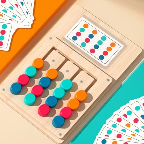 Gioco di Memoria in Legno per Anziani, 12 Carte per Allenare la Mente, Giochi per la Demenza Senile e Stimolazione Cognitiva, Design Sicuro