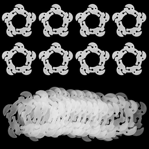 YBEATY 100 Pcs Balloon Clips Balloons Garland Holder Plastic Balloon Supplies Column Stand Reusable Quick Release Clips for Balloons Arch Kit Column Stand Flowers Party Decorations