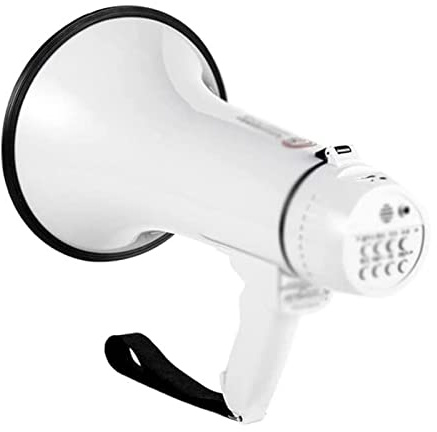 megafon, Megafonhögtalare Megafon Handhållen Lättvikt 30 Watt Bullhorn Hög Justerbar volym