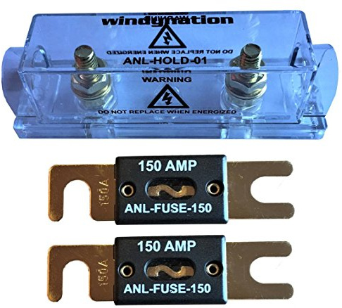 WindyNation ANL Fuse Holder + Fuse (2pcs 150A)