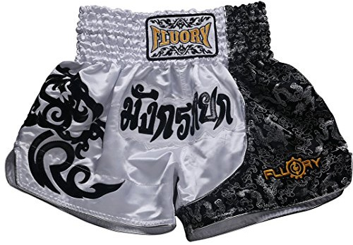 FLUORY Short de Combat Muay Thai, MMA Vêtements Cage d'entraînement Fighting Grappling Arts Martiaux Kickboxing Short Vêtements