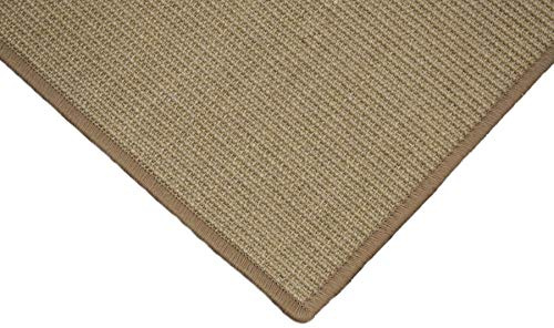 Sisalteppich umkettelt Creme 100% Sisal gekettelt - Verschiedene Größen (200 x 300 cm)
