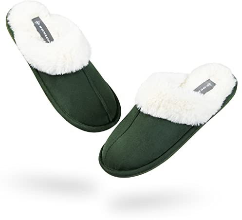 DUNLOP Slippers for Ladies (5, Green, numeric_5)