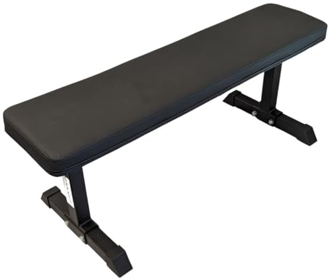 HulkFit Pro Series Flache Trainingsbank, Schwarz