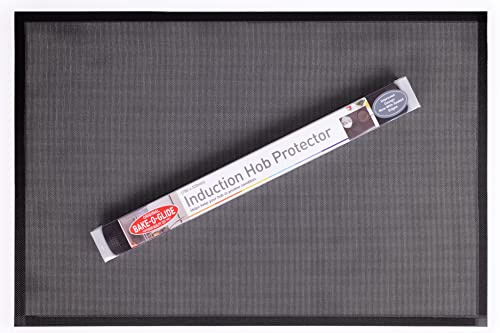 Bake-O-Glide Induction Hob Protector, EDGED - Large (780 x 520mm), Black