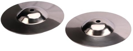 Alasum 2stücke Crash-becken Für Schlagzeug Metallbecken Silberbecken Zubehör Für Schlaginstrumente Hochhart Schlagfest Klaren Vibratoreich Für Anfänger Schüler Und Spieler