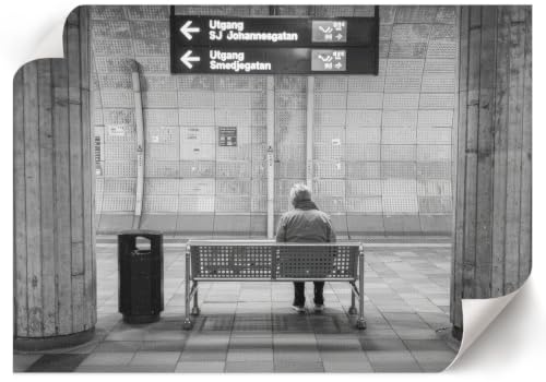 Póster Pared 29,7x21 cm | Tamaño A4 | Estación de metro