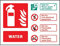 Caledonia Signs 21237D Warnschild für Wasserlöscher (selbstklebend, Vinyl), 150 mm x 100 mm