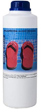 Piscina Semplice, Alghicida Alghe rosse, Specifico per Alghe Rosa e Rosse, Compatibile con Tutti i Trattamenti, Formato da 1 Lt