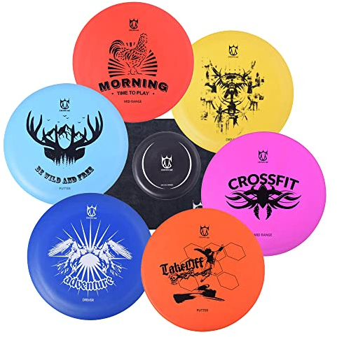 CROWN ME Disc Golf Set mit 6 Scheiben