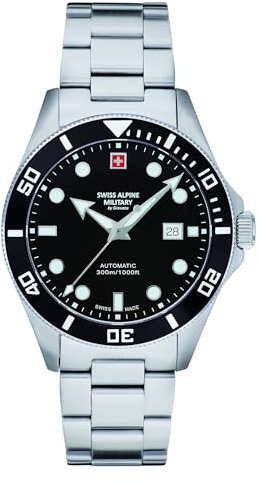 swiss alpine military Herren Armbanduhr 7095.2137 Datumsfenster Armband Stainless Steel