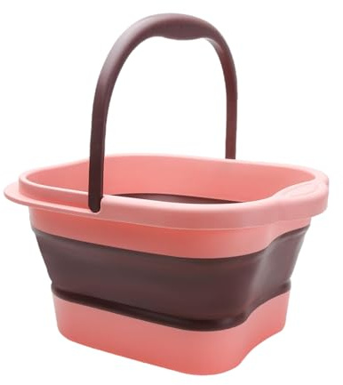 Tedious Zusammenklappbares Fußbad | Klappbares Fußbadbecken 15l | Tragbarer Fuß -Eimer, Fuß mit Griff für Camping, Reisen, Wäsche