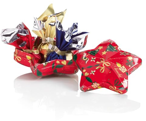 Venchi, Coffret Cadeau Étoile de Noël, avec Chocolats Cometa Assortis, Édition Limitée, 36 g, Sans Gluten, Sans Colorants ni Conservateurs, Idée Cadeau et Décoration de Noël