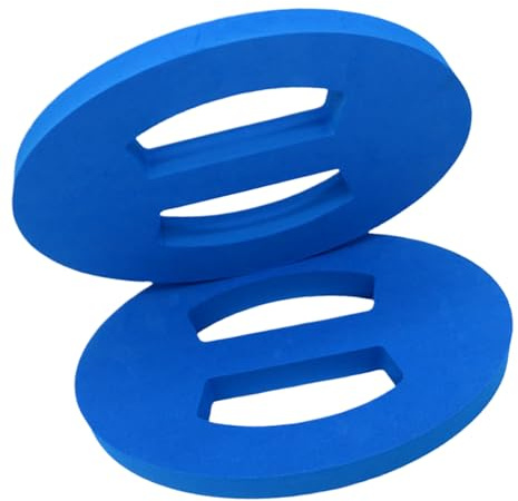 Pesas de agua para ejercicio de piscina, 2 discos de mano, equipo de entrenamiento de natación para principiantes, equipo aeróbico acuático ligero, juego de fitness para entrenamiento de resistencia y