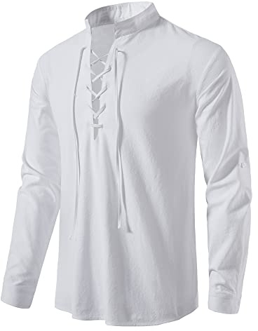 MakingDa Huvtröjor för män rutig knappskarv huvskjortor bekväm sweatshirt smal passform långärmad gitter arbetstoppar med bröstficka