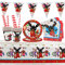 52Pz Stoviglie Feste Decorazione Bing Bunny, Tavola di Compleanno Tema, Stoviglie Decorative Bambini, Piatti Tazze Tovaglioli Bandiera Triangolare Cannucce Tovaglie, per Ragazzi Ragazze Articoli Feste