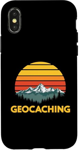 iPhone X/XS Retro Sunset Geocaching Adventure Geocache Design Case