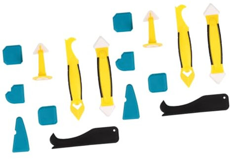 DIYEAH 2 Ensembles Ensemble De Grattoir Calfeutrage Outil De Grattoir À Coulis Spatule En Silicone Dissolvant De Colle Décapant De Mastic Plastique 8 Pièces * 2